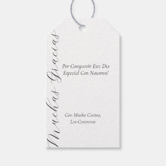 Partij voor labels in het Spaans Cadeaulabel