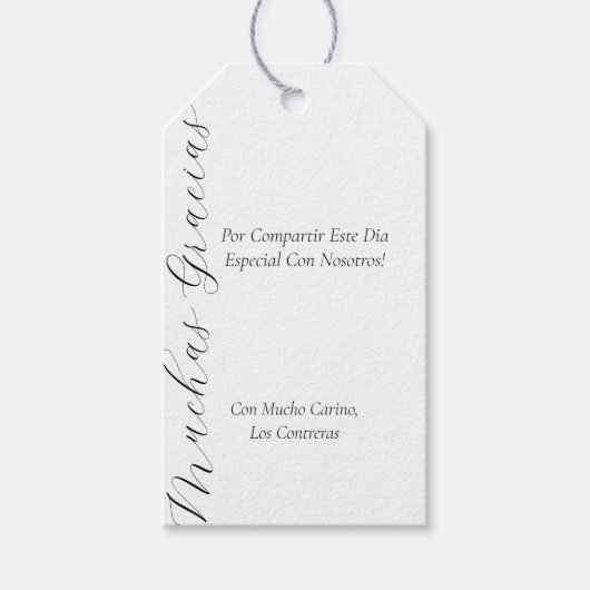 Partij voor labels in het Spaans Cadeaulabel (Voorkant)