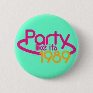 PARTIJ zoals in 1989 Ronde Button 5,7 Cm