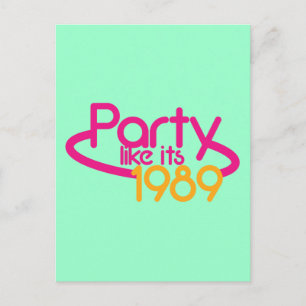 PARTIJ zoals in 1989 Uitnodiging Briefkaart