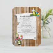 Partijaankondiging reünie kaart (Staand voorkant)