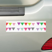 Partijbanner deco bumpersticker (Op auto)