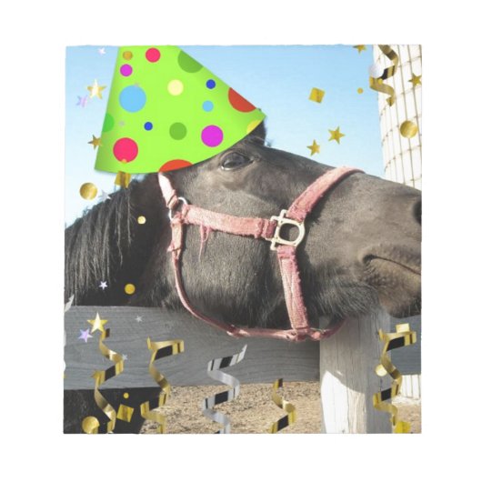 partijdierpaard notitieblok (Voorkant)