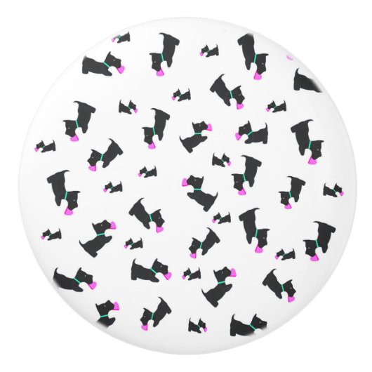 PARTIJEN SCOTS KERAMISCHE KNOP (Voorkant)