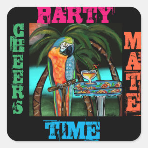 Partijen Vierkante Sticker