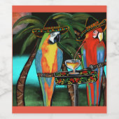 Partijen Wijn Etiket (Enkel label)