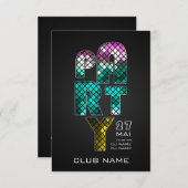 PARTIJFLYERINVITATIE KAART (Voorkant / Achterkant)