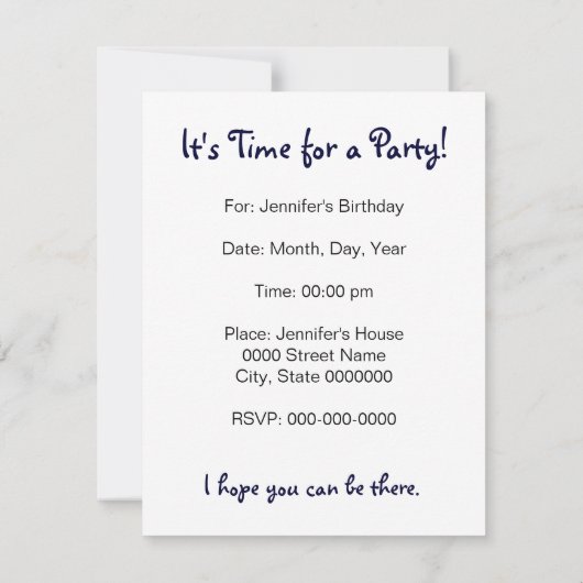 partijgebonden visuitnodiging kaart (Achterkant)