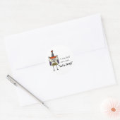 partijknol ronde sticker (Envelop)