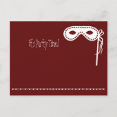 partijmasker uitnodigingen (Voorkant)