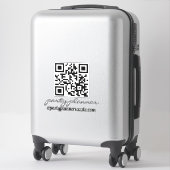 partijplanner om het even welke Bedrijfs QR-coderi Sticker (Koffer)