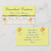 PARTIJPLANNER-VISITEKAARTJES VISITEKAARTJE (Voorkant / Achterkant)