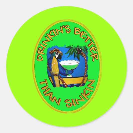 Partijslogans 1 ronde sticker (Voorkant)