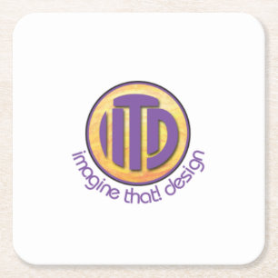 partijtemp vierkante kartonnen onderzetter