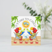 PARTIJTIJD Uitnodiging (Staand voorkant)