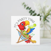 PARTIJTIJD Uitnodiging (Staand voorkant)