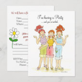 partijuitnodiging kaart (Voorkant / Achterkant)