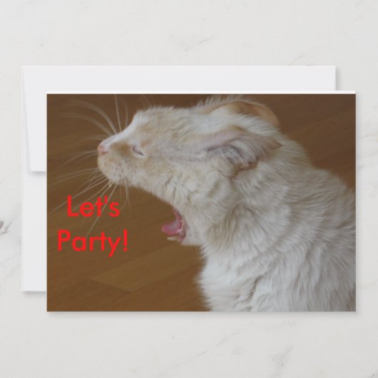 partijuitnodiging kaart (Voorkant)