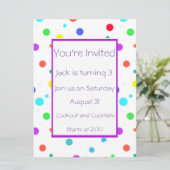 partijuitnodiging kaart (Staand voorkant)