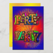 partijuitnodiging kaart (Voorkant / Achterkant)