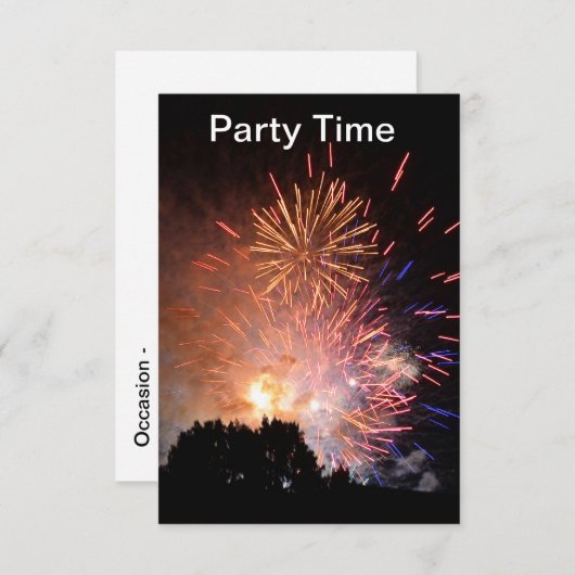 partijuitnodiging RSVP kaartje (Voorkant / Achterkant)