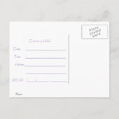 partijuitnodiging uitnodiging briefkaart (Achterkant)