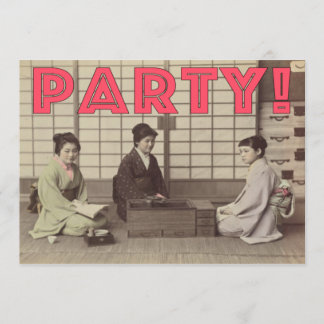 partijuitnodigingen - Fun Japans design Birthday Kaart