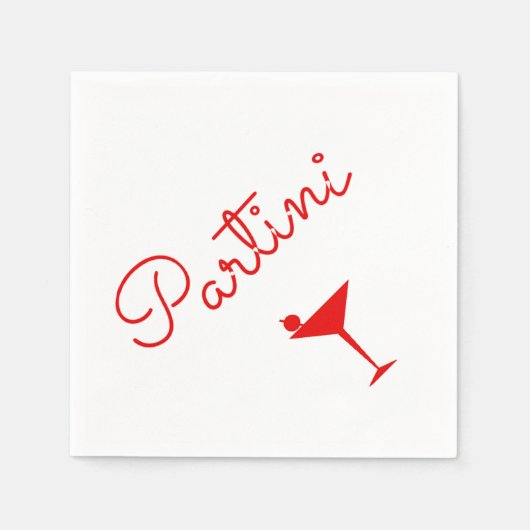 Partini Martini Cocktails Servetten (Voorkant)