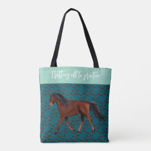 Partir au trot pour s'entraîner sac cabas