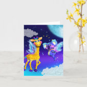 Partir avec ma carte de note (Fleur jaune)