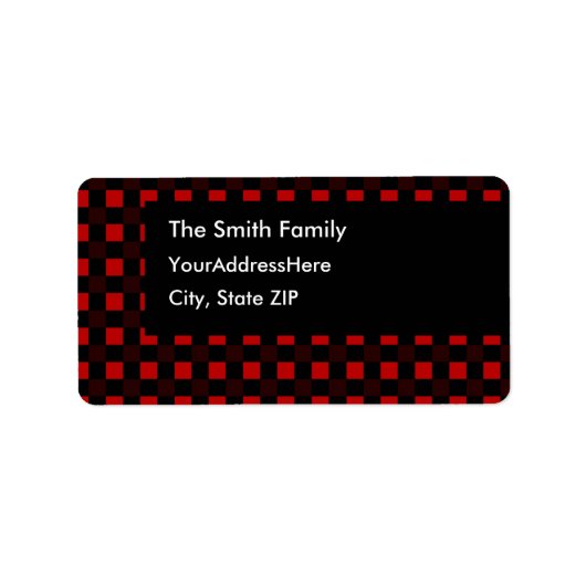 Partis au Étiquette de adresse planifié (Devant)