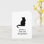 Partis Mais Pas Oubliés, Carte De Sympathie Animal (Fleur jaune)