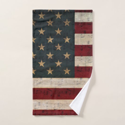 Partition américaine vintage (Serviette à main)