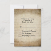 Partition ancienne RSVP (Devant)