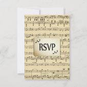Partition ancienne RSVP avec choix de menu (Dos)