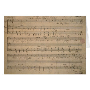 Partition antique, Chant du vieil homme, 1822
