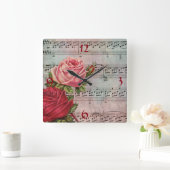 Partition avec horloge murale Rose (Maison)