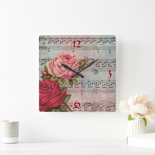 Partition avec horloge murale Rose (Maison)