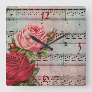 Partition avec horloge murale Rose
