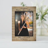 Partition avec photos - 3x5Graduation Faire-part (Debout devant)