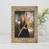 Partition avec photos - Faire-part de graduation (Debout devant)