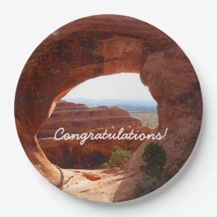 Partition Boog I in Arches National Park Papieren Bordje
