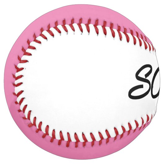 Partition de balle douce blanche et rose (Devant gauche)