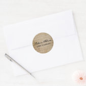 Partition de remise de diplôme - Autocollant rond (Enveloppe)