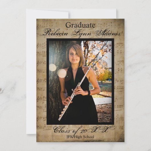 Partition Faire-part avec photos (Devant)