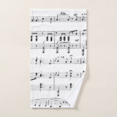 Partition musicale (Serviette à main)