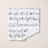 Partition musicale (Gant de toilette)