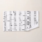 Partition musicale (Serviette à main)