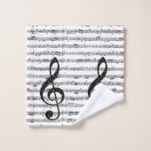 Partition musicale (Gant de toilette)