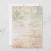 Partition Notes Coeurs Mariages Invitations (Dos)